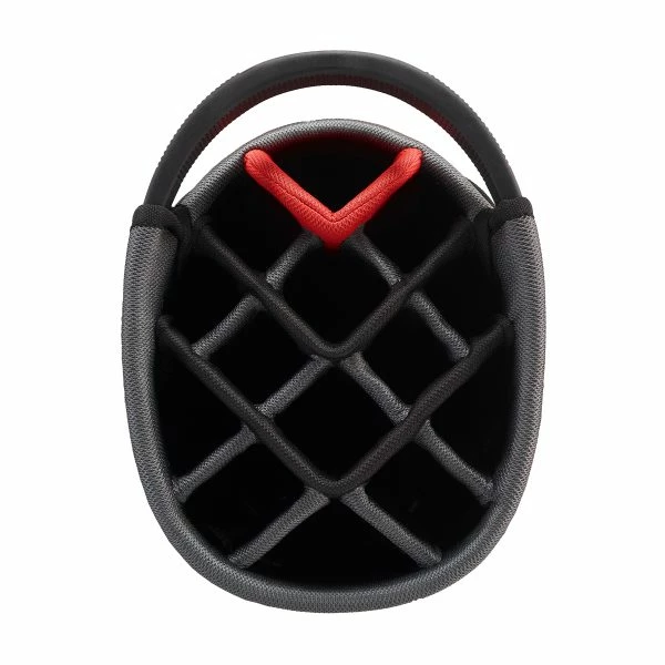 POWAKADDY X LITE GOLF CART BAG – BLACK / RED - Image 2