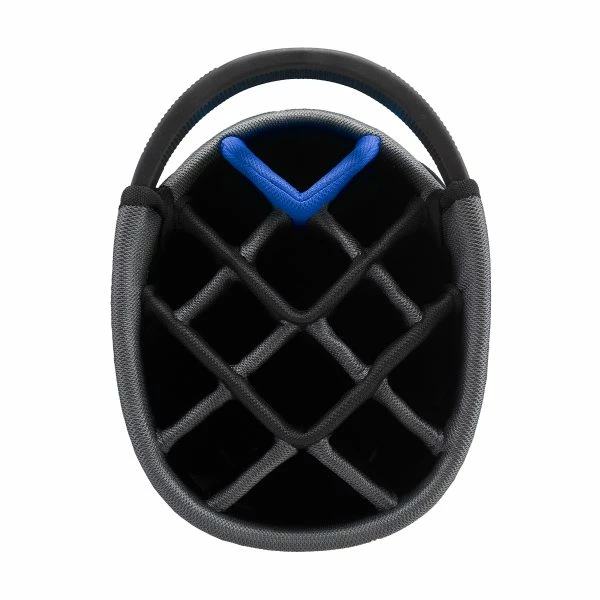 POWAKADDY DLX LITE GOLF CART BAG – GUN METAL / BLUE - Image 2