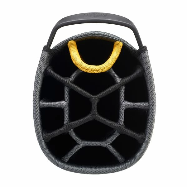 POWAKADDY PREMIUM EDITION CART BAG – BLACK / GUN METAL / YELLOW - Image 2