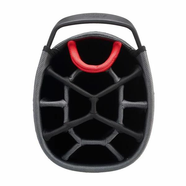 POWAKADDY PREMIUM EDITION CART BAG – BLACK / GUN METAL / RED - Image 2