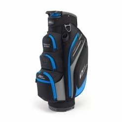 POWAKADDY PREMIUM EDITION CART BAG – BLACK / GUN METAL / BLUE