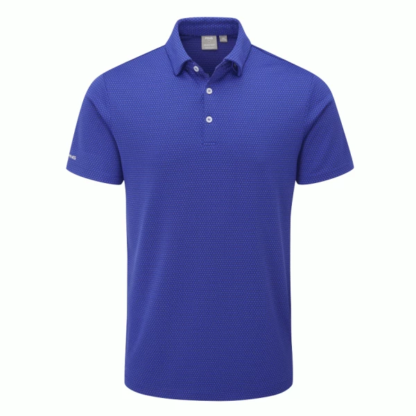 PING HALCYON GOLF POLO SHIRT – BLUE SURF