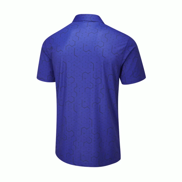 PING GEO GOLF POLO SHIRT – BLUE SURF / NAVY - Image 2