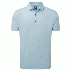 FOOTJOY 18 HOLES LISLE GOLF POLO SHIRT – AZURE