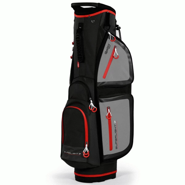 MASTERS 7 SERIES CART TROLLEY BAG – BLACK / GREY / RED