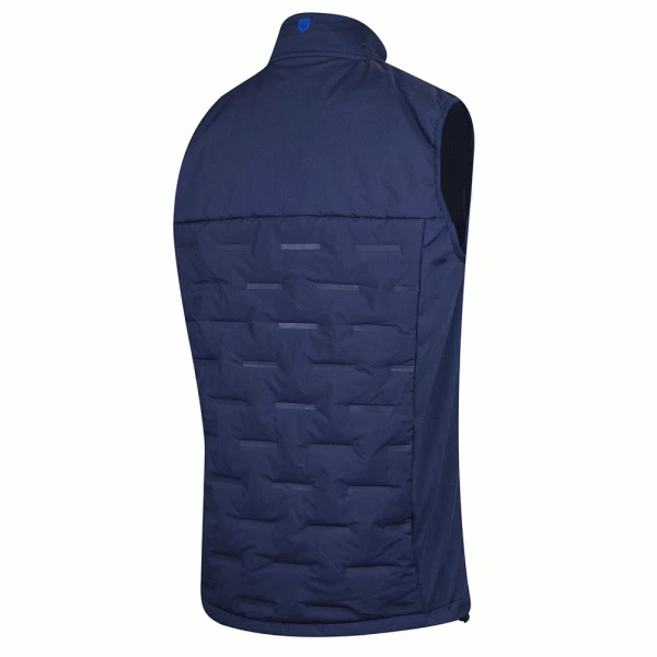 ISLAND GREEN THERMAL HEAT WELDED PADDED GILET – NAVY - Image 2