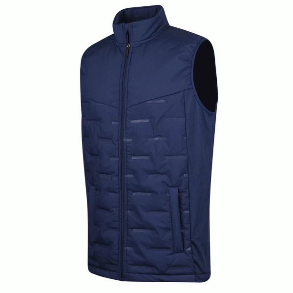 ISLAND GREEN THERMAL HEAT WELDED PADDED GILET – NAVY