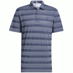 ADIDAS 2 COLOUR STRIPE GOLF POLO SHIRT – CREW NAVY / WHITE