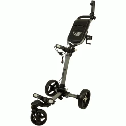 AXGLO TRI-360 V2 GOLF PUSH TROLLEY – GREY +FREE £39.99 ACCESSORY PACK