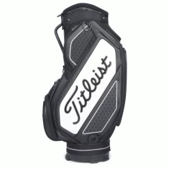 TITLEIST TOUR SERIES MIDSIZE STAFF CART BAG – BLACK / WHITE