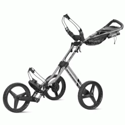 SUN MOUNTAIN GT 3 WHEELED GOLF TROLLEY +FREE UMBRELLA HOLDER – SILVER