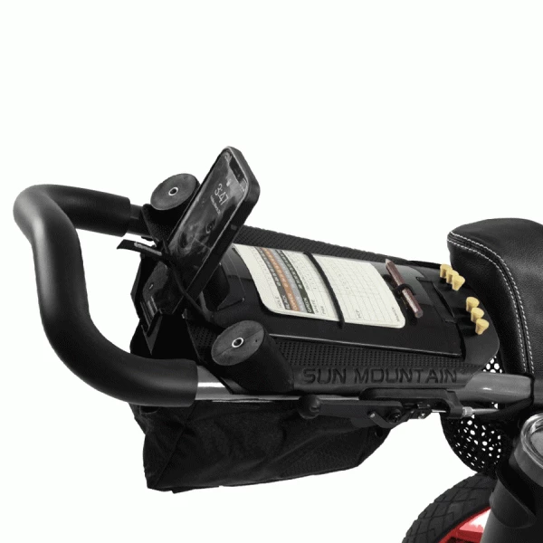 SUN MOUNTAIN PATHFINDER PX4 + FREE UMBRELLA HOLDER – RED / GREY - Image 3