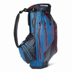 SUN MOUNTAIN H2NO ELITE MODEL WATERPROOF CART BAG – NAVY / COBALT / RED