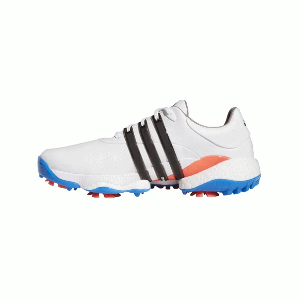 ADIDAS TOUR360 22 GOLF SHOES – WHITE / BLUE - Image 3