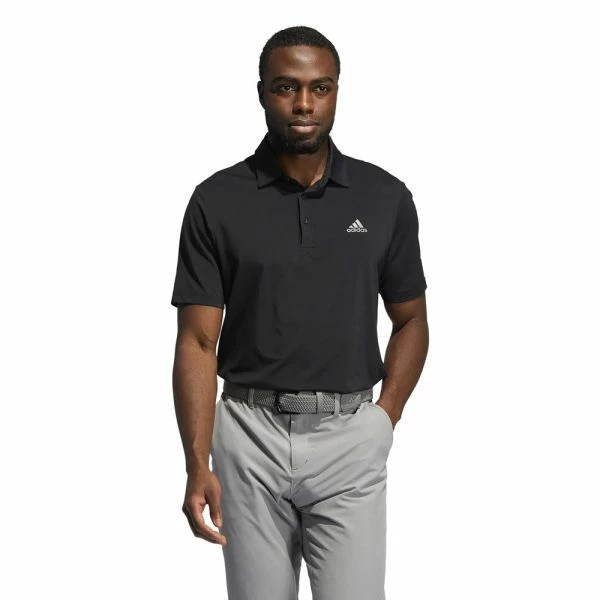 ADIDAS ULTIMATE365 SOLID GOLF POLO SHIRT – BLACK - Image 4