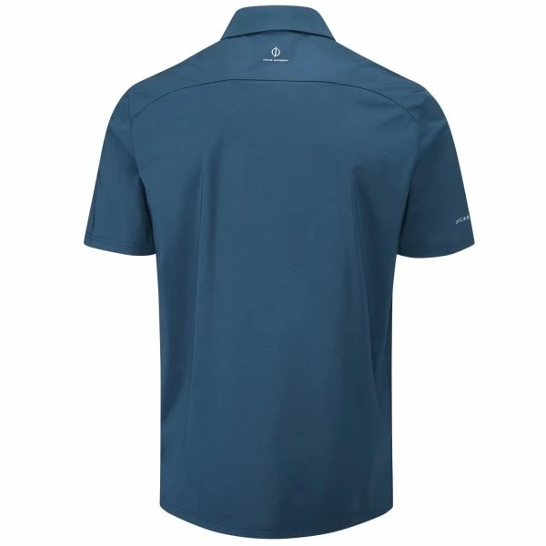 OSCAR JACOBSON CHAP II TOUR POLO SHIRT – TEAL / BLACK - Image 2