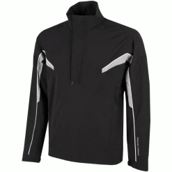 GALVIN GREEN ABE GORE-TEX WATERPROOF 1/2 ZIP GOLF JACKET – BLACK / SHARKSKIN