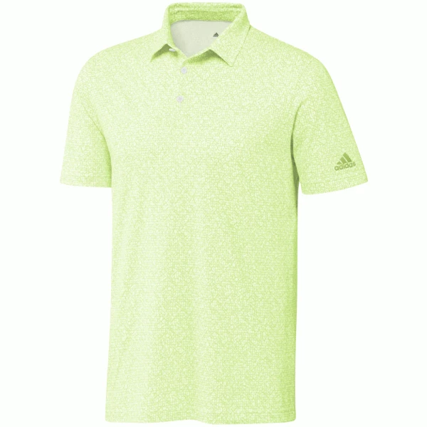 ADIDAS ABSTRACT PRINT POLO SHIRT – LIME