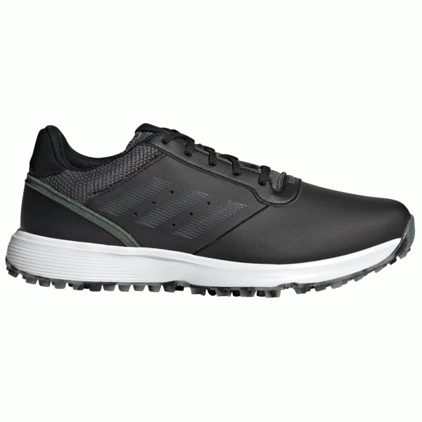ADIDAS S2G SL GOLF SHOES – CORE BLACK / GREY FIVE / GREEN OXIDE