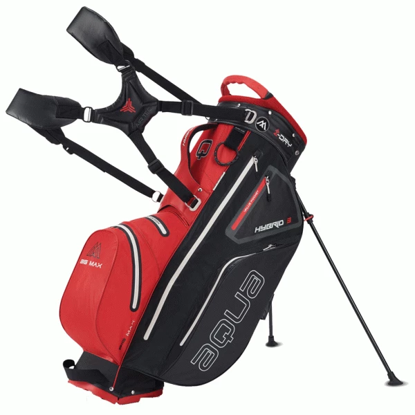 BIG MAX AQUA HYBRID 3 STAND BAG β RED / BLACK