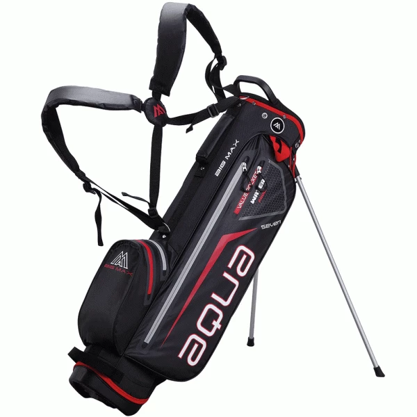 BIG MAX AQUA SEVEN STAND BAG – BLACK / RED