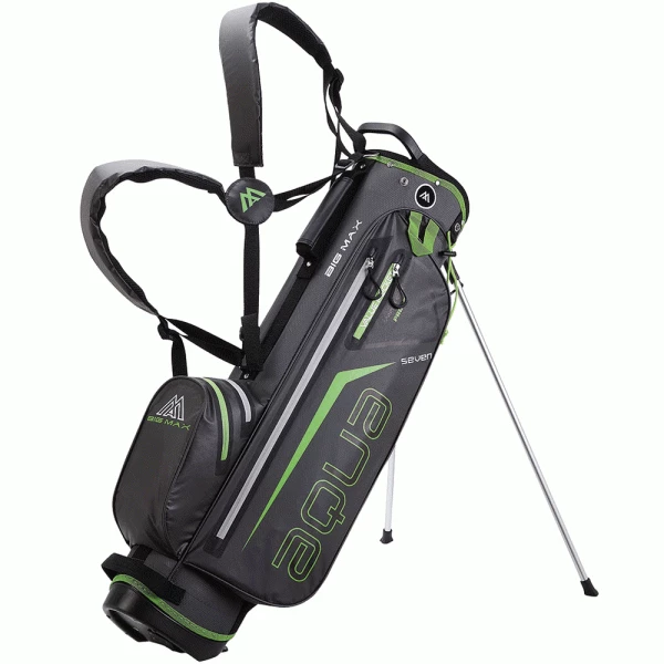 BIG MAX AQUA SEVEN STAND BAG – CHARCOAL / LIME