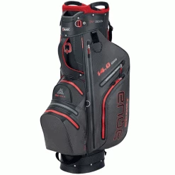 BIG MAX AQUA SPORT 3 WATERPROOF GOLF CART TROLLEY BAG – CHARCOAL / BLACK / RED
