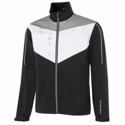 GALVIN GREEN ARMSTRONG PACLITE GOLF JACKET – BLACK / WHITE / SHARKSKIN