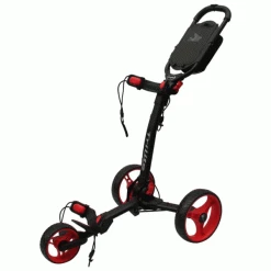 AXGLO TRILITE 3 WHEEL GOLF TROLLEY – BLACK / RED +FREE £39.99 ACCESSORY PACK