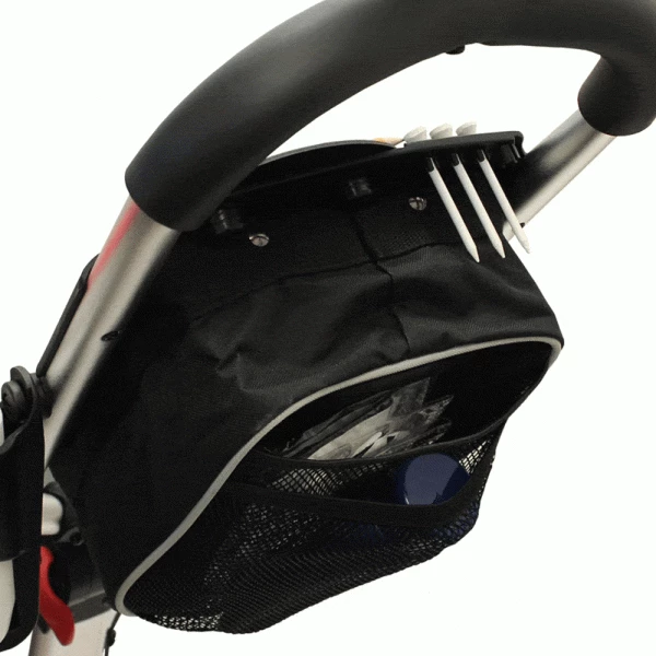 AXGLO TRILITE 3 WHEEL GOLF TROLLEY – WHITE / BLUE +FREE £39.99 ACCESSORY PACK - Image 4