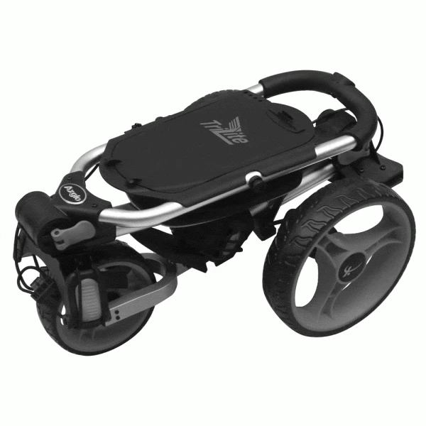 AXGLO TRILITE 3 WHEEL GOLF TROLLEY – BLACK / BLUE +FREE £39.99 ACCESSORY PACK - Image 2