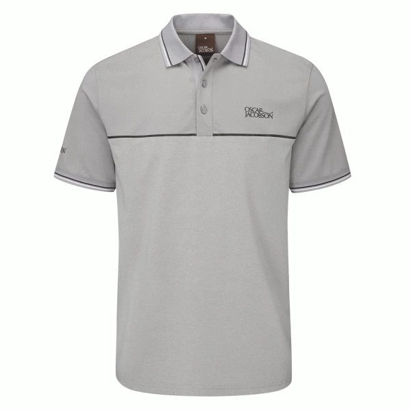 OSCAR JACOBSON BELFORD GOLF POLO SHIRT – LIGHT GREY