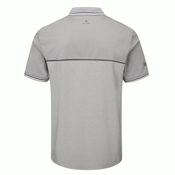 OSCAR JACOBSON BELFORD GOLF POLO SHIRT – LIGHT GREY - Image 2