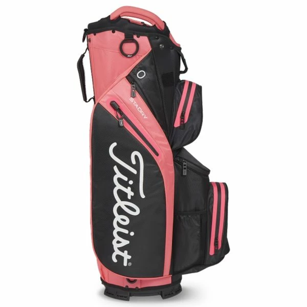 TITLEIST 2023 STADRY 14 GOLF CART BAG – BLACK / CANDY - Image 2