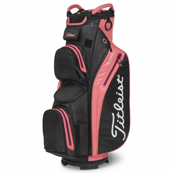 TITLEIST 2023 STADRY 14 GOLF CART BAG – BLACK / CANDY