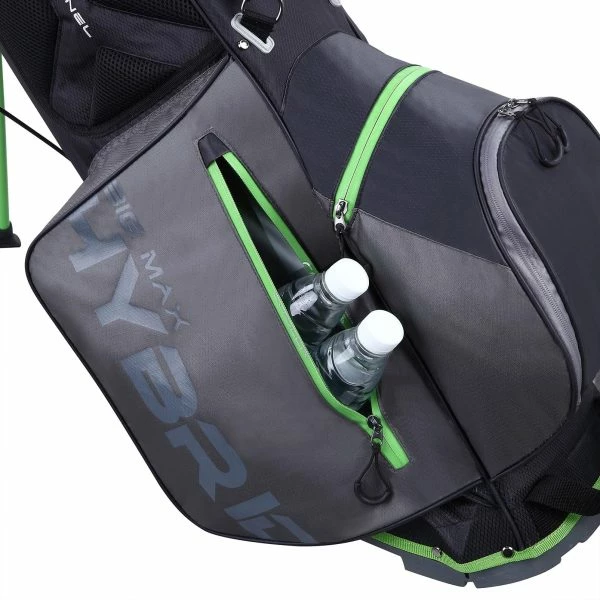 BIG MAX DRILITE HYBRID GOLF STAND CARRY BAG – CHARCOAL / LIME - Image 3