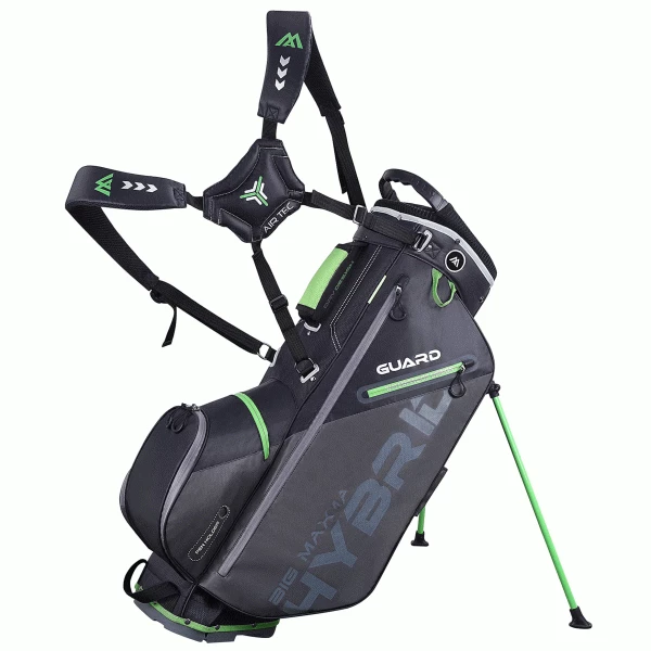 BIG MAX DRILITE HYBRID GOLF STAND CARRY BAG – CHARCOAL / LIME