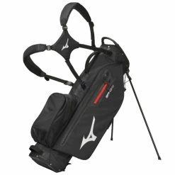 MIZUNO BR-DRI WATERPROOF GOLF STAND CARRY BAG – BLACK / SILVER