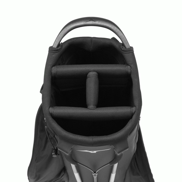 MIZUNO BR-DRI WATERPROOF GOLF STAND CARRY BAG – BLACK / SILVER - Image 3