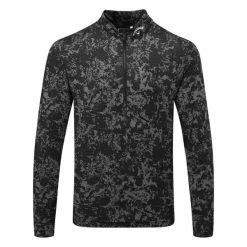 CALLAWAY CAMO SUN PROTECTION 1/4 ZIP PULLOVER – BLACK