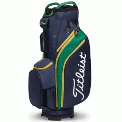 TITLEIST 2023 CART 14 GOLF CART TROLLEY BAG SHAMROCK COLLECTION – NAVY / GREEN / GOLD