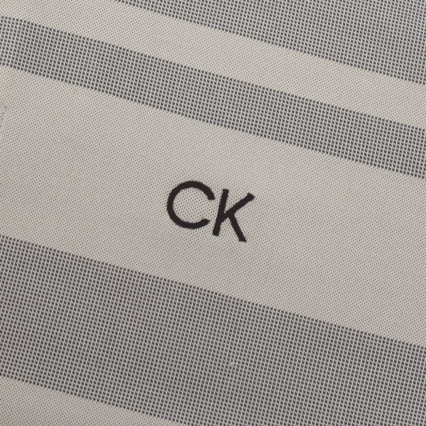 CALVIN KLEIN MARINA GOLF POLO SHIRT – PLATINUM - Image 4