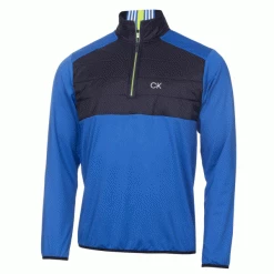 CALVIN KLEIN FOREST LAKE 1/2 ZIP GOLF PULLOVER – BLUE