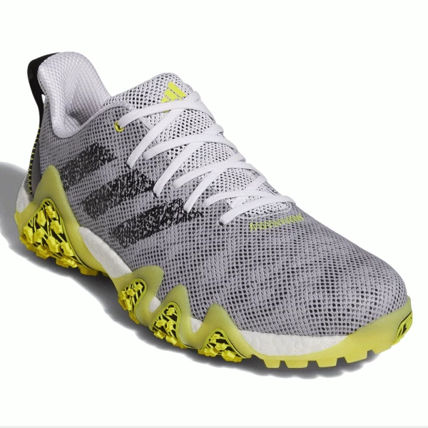 ADIDAS CODECHAOS 22 GOLF SHOES – WHITE / YELLOW - Image 3