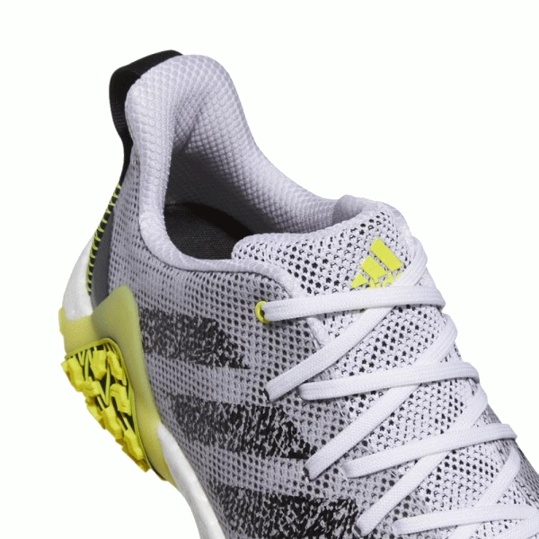 ADIDAS CODECHAOS 22 GOLF SHOES – WHITE / YELLOW - Image 4