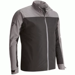 CALLAWAY STORMLITE™ WATERPROOF GOLF JACKET – BLACK / GREY