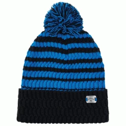 CALLAWAY POM POM BEANIE – BLACK / BLUE