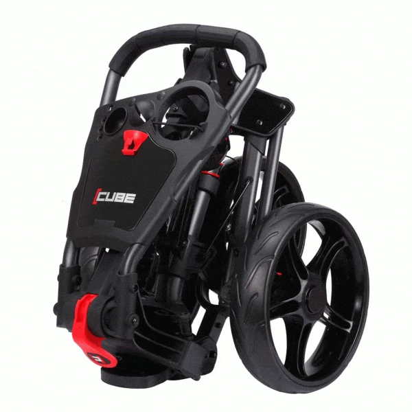 SKYMAX CUBE GOLF PUSH TROLLEY – CHARCOAL / BLACK +FREE GIFTS - Image 2