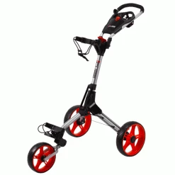 SKYMAX CUBE GOLF PUSH TROLLEY – SILVER / RED +FREE GIFTS