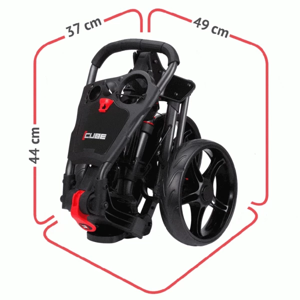 SKYMAX CUBE GOLF PUSH TROLLEY – CHARCOAL / BLACK +FREE GIFTS - Image 7